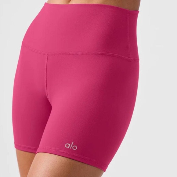 Airbrush High Waist Biker Shorts - Picture 1 of 7
